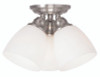 Somerville 3 Light Brushed Nickel Ceiling Mount (13664-91)