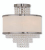 Prescott 3 Light Brushed Nickel Ceiling Mount (50794-91)