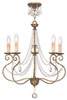 Isabella 5 Light Hand Applied European Bronze Chandelier (51905-36)