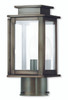 Princeton 1 Light Vintage Pewter Outdoor Post Top Lantern (20201-29)