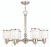 Middlebush 6 Light Polished Nickel Chandelier (40206-35)