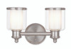 Middlebush 2 Light Brushed Nickel Bath Vanity (40212-91)