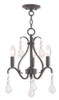Caterina 3 Light English Bronze Mini Chandelier (40843-92)