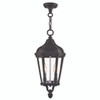 Morgan 2 Light Textured Black Outdoor Pendant Lantern (76189-14)