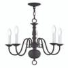 Williamsburgh 5 Light Chandelier In Bronze (5005-07)