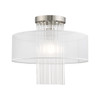 Alexis 1 Light Brushed Nickel Ceiling Mount (41146-91)