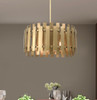 Greenwich 6 Light Natural Brass Pendant Chandelier (52049-08)