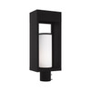 Bleecker 1 Light Black Outdoor Post Top Lantern (20985-04)