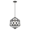 Geometric Shade Mini Pendant Lights 1 Light Scandinavian Gray Mini Pendant (41328-76)