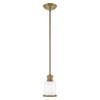 Middlebush 1 Light Antique Brass Mini Pendant (40210-01)