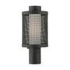 Nottingham 1 Light Textured Black Outdoor Post Top Lantern (20684-14)