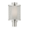 Nottingham 1 Light Brushed Nickel Outdoor Post Top Lantern (20686-91)