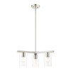 Zurich 3 Light Brushed Nickel Chandelier (45473-91)