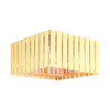 Greenwich 4 Light Satin Brass Outdoor Flush Mount (20754-12)