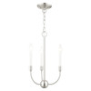 Clairmont 3 Light Brushed Nickel Chandelier (46063-91)