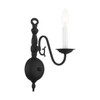 Williamsburg 1 Light Black Sconce (5001-04)
