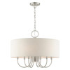 Blossom 7 Light Brushed Nickel Pendant Chandelier (49806-91)