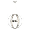 Modesto 4 Light Brushed Nickel Chandelier (46415-91)