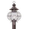 Harbor Collection 1 Light Bronze Outdoor Post Top Lantern (2226-07)