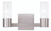 Midtown Collection 2 Light Brushed Nickel Bath Vanity (50682-91)