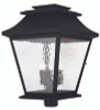 Hathaway Collection 5 Light Black Outdoor Post Top Lantern (20248-04)