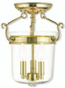 Rockford Collection 3 Light Polished Brass Ceiling Mount (50481-02)