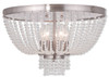 Valentina Collection 5 Light Brushed Nickel Ceiling Mount (51866-91)