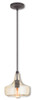 Art Glass Mini Pendants Collection 1 Light English Bronze Mini Pendant (40619-92)
