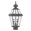 Georgetown Collection 2 Light Charcoal Outdoor Post Top Lantern (2264-61)