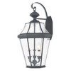 Georgetown Collection 3 Light Charcoal Outdoor Wall Lantern (2361-61)