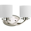 Nisse 2 Light Bath & Vanity in Polished Nickel (P2013-104)