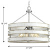 Gulliver Collection Four-Light Galvanized Finish Coastal Pendant Light (P500023-141)