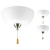 AirPro Collection Two-Light Ceiling Fan Light (P2649-01WB)