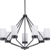 Elevate 7 Light Chandelier in Matte Black (P400023-031)