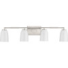 Hemsworth Collection Four-Light Galvanized Finish Coastal Chandelier Light (P400229-141)