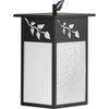 Trellis Collection Antique Bronze One-Light Medium Wall Lantern (P560160-020)