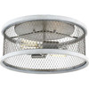 Austelle Collection Two-Light Galvanized 14" Flush Mount (P350154-141)