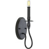 Durrell Collection One-Light Black Wall Bracket (P710074-031)