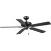 AirPro Energy Star-Rated 52-Inch Matte Black 5-Blade AC Motor Traditional Ceiling Fan (P250066-31M)