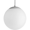 Opal Globes Collection One-Light White Glass Modern Pendant Light (P4402-29)