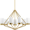 7-Lt. Brushed Bronze Chandelier (P400023-109)