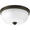 Topsail 3 Light 13-5/8" Flush Mount in Antique Bronze (P350048-020)