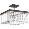 Glimmer 2 Light 13-5/8" Semi-Flush Convertible in Antique Bronze (P350058-020)
