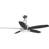 Kudos 52" 5-Blade 1 LightCeiling Fan in Polished Chrome (P2568-1530K)