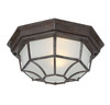 Exterior Collections 1-Light Outdoor Ceiling Light in Rustic Bronze (5-2067-72)