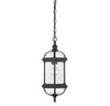 Kensington 1-Light Outdoor Hanging Lantern in Textured Black (5-0631-BK)