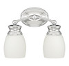 Elise 2-Light Bathroom Vanity Light in Polished Chrome (8-9127-2-11)