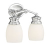 Elise 2-Light Bathroom Vanity Light in Polished Chrome (8-9127-2-11)
