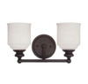 Melrose 2-Light Bathroom Vanity Light in English Bronze (8-6836-2-13)
