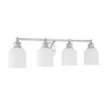 Melrose 4-Light Bathroom Vanity Light in Polished Chrome (8-6836-4-11)